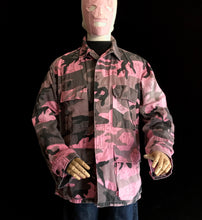 Load image into Gallery viewer, Vintage The Hiding Man™ All Over Pink Camo Army Jacket 1/1 Hand Illustrated Coat