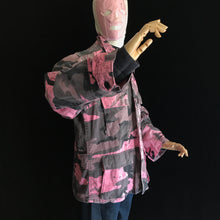 Load image into Gallery viewer, Vintage The Hiding Man™ All Over Pink Camo Army Jacket 1/1 Hand Illustrated Coat