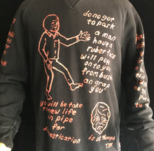 Load image into Gallery viewer, Griffith Park Hiding Man 1/1 Bleach Illustrated LVC Levi's Crew Neck Sweatshirt 23x29 Large XL