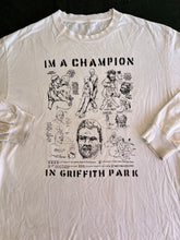 Load image into Gallery viewer, Vtg Griffith Park Champion 10th Anniversary T-Shirt Large 23x29 Long Slv)