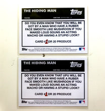 Load image into Gallery viewer, 1952 Topps The Hiding Man ERROR Reversed Negative Rookie Card ERR/COR Pair 6 Issued