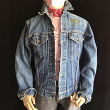 Load image into Gallery viewer, The infamous DPP Rancho Watch insignia appears on the upper left chest/shoulder area. It is a marvel that one of them had the capacity to design a clubhouse logo, which is no small feat. And credit where it is due: remember, this is pre photoshop, hell, before computers, really. And to do it with those "hands" of theirs...