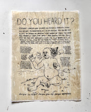 Load image into Gallery viewer, Recovered &#39;Do You Heard It (Blue Baby)&#39; Poster ( #d 1/1) Street Posted Artist Signed