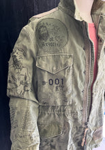 Load image into Gallery viewer, Vtg Hand Illustrated Secrets of The Griffith Park Hiding Man M-1951 Army Jacket Large 1-of-1 Original