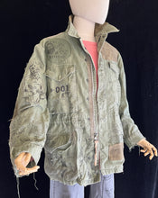 Load image into Gallery viewer, Vtg Hand Illustrated Secrets of The Griffith Park Hiding Man M-1951 Army Jacket Large 1-of-1 Original