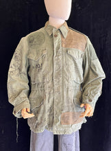 Load image into Gallery viewer, Vtg Hand Illustrated Secrets of The Griffith Park Hiding Man M-1951 Army Jacket Large 1-of-1 Original