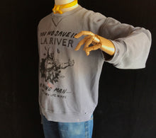 Load image into Gallery viewer, Vintage You No Save In L.A. River Sun Faded Crewneck Sweatshirt 24x25 Large