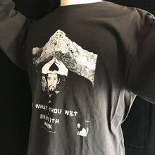 Load image into Gallery viewer, Vintage Do What Thou Wilt in Griffith Park With Anton LaVey Long Sleeve Shirt 22x30 Medium