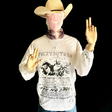 Load image into Gallery viewer, Vintage Griffith Park Fuck You Tram Paint Spattered Long Sleeve T-Shirt 23x28 Large