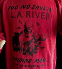 Load image into Gallery viewer, Vintage 70s You No Save in L.A. River Sun Faded Raglan Sweatshirt 23x23 Small Medium