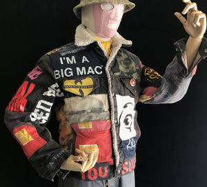 Vintage Levi's Ronald McDonald Fractal Patchwork Custom Sherpa Jacket 1/1 Masterpiece