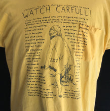 Load image into Gallery viewer, Vintage Watch Carfull Pocket T-Shirt (Yellow) 23x25 Medium Large