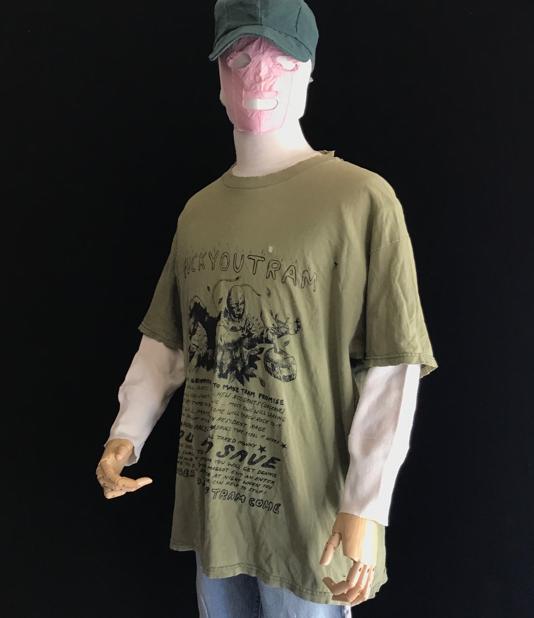 Vintage 90s Griffith Park Fuck You Tram Thrashed Sun Faded T-Shirt