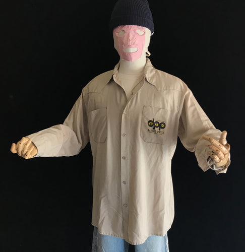 Vintage Griffith Park Department of Parks & Pipes 80s Western Work Shirt 23x29 Large