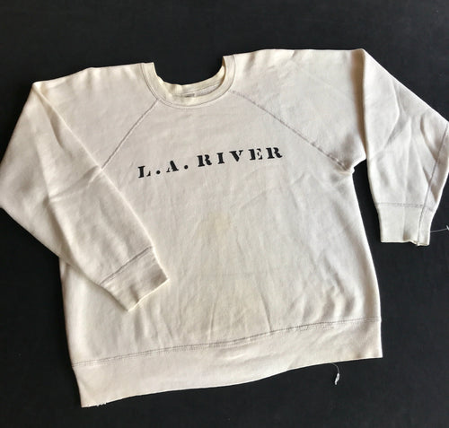 Vintage L.A. River aka I Got Got Raglan Sweatshirt (Ivory) 20x21 X-Small