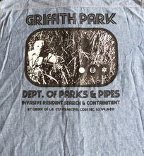 Load image into Gallery viewer, Vintage DPP Griffith Park Hiding Man Triple Stitch Chambray Button Up Shirt 23x31 Large