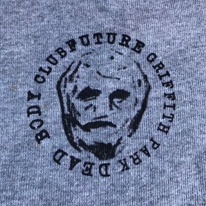 Vintage Future Griffith Park Dead Body Club 80s Sporty Athletic (Gray) Sweatshirt 23x24 Medium Large