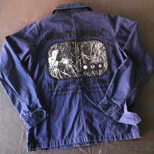 Load image into Gallery viewer, Vintage DPP Griffith Park Hiding Man French Chore Jacket (Indigo) 20x27 Small