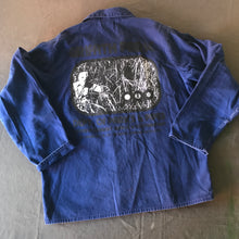 Load image into Gallery viewer, Vintage DPP Griffith Park Hiding Man French Chore Jacket (Indigo) 22x27 Medium