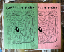 Load image into Gallery viewer, Griffith Park Map Poster - Limited Edition ( #d /11 ) Signed Art Print on Vintage Paper