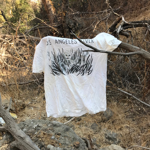 Vintage L.A. River Hiding Man T-Shirt 2016 Artist's Edition 20x29 Small