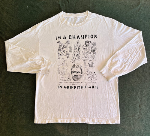 Vtg Griffith Park Champion 10th Anniversary T-Shirt Large 23x29 Long Slv)