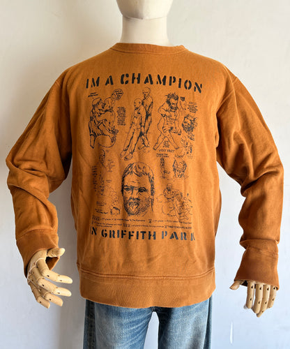 Griffith Park Champion 10th Anniversary Sweatshirt Med/Large 23x26 (Brown)