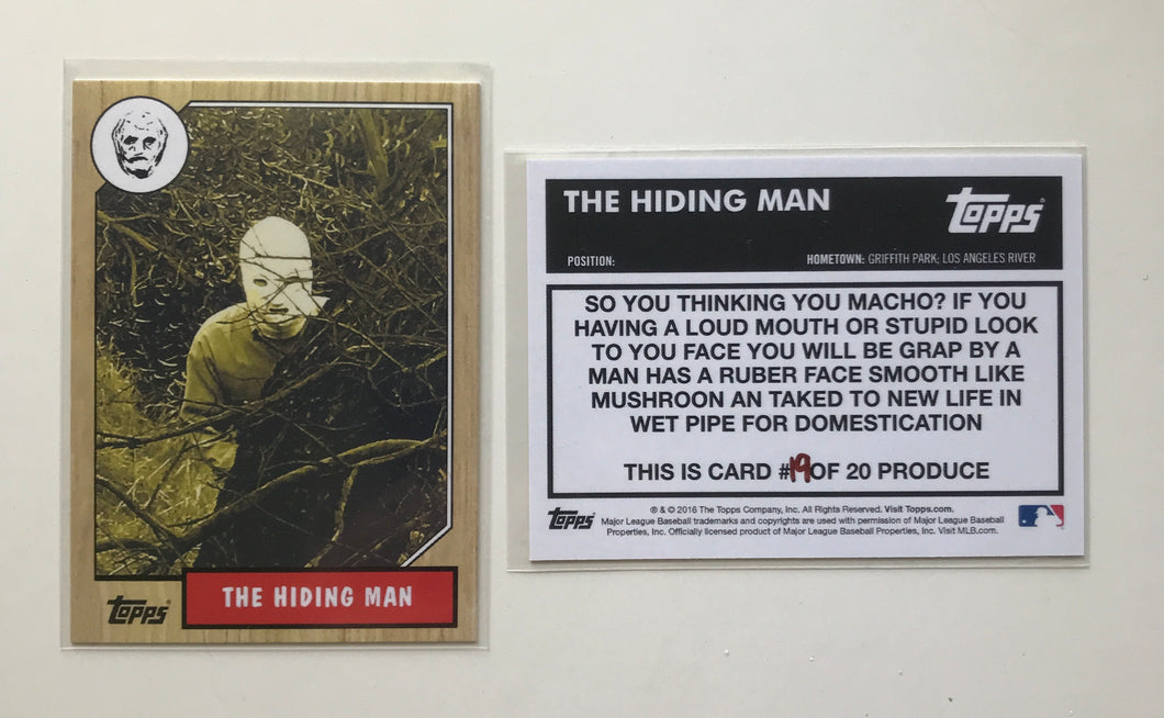 1987 Topps The Hiding Man Rookie Card 1/13 Total